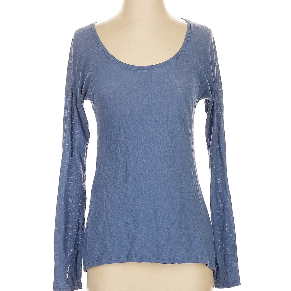 EUC Athleta Active Top Long-Sleeved, Blue Size Small